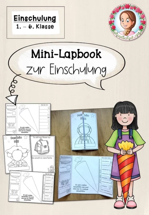 Mini-Lapbook zur Einschulung für Klasse 1