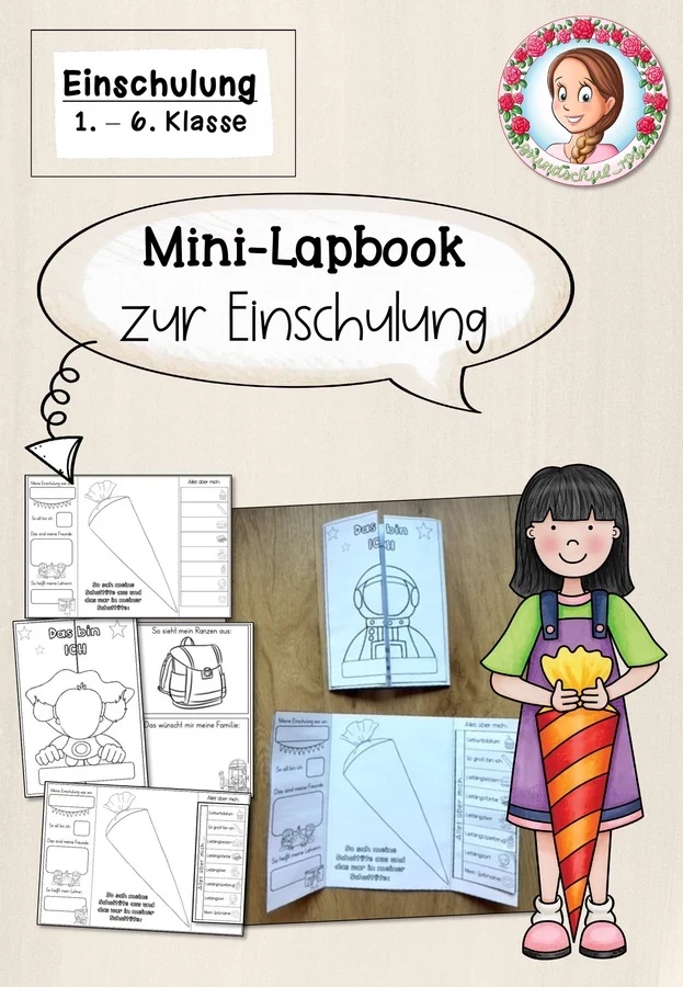 Mini-Lapbook Einschulung Klasse 1 | Schulstart