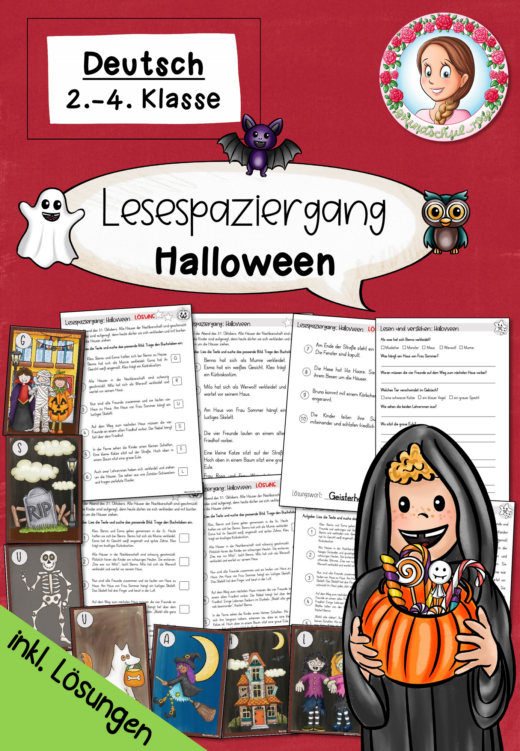 Lesespaziergang Halloween | Deutsch Klasse 2-4