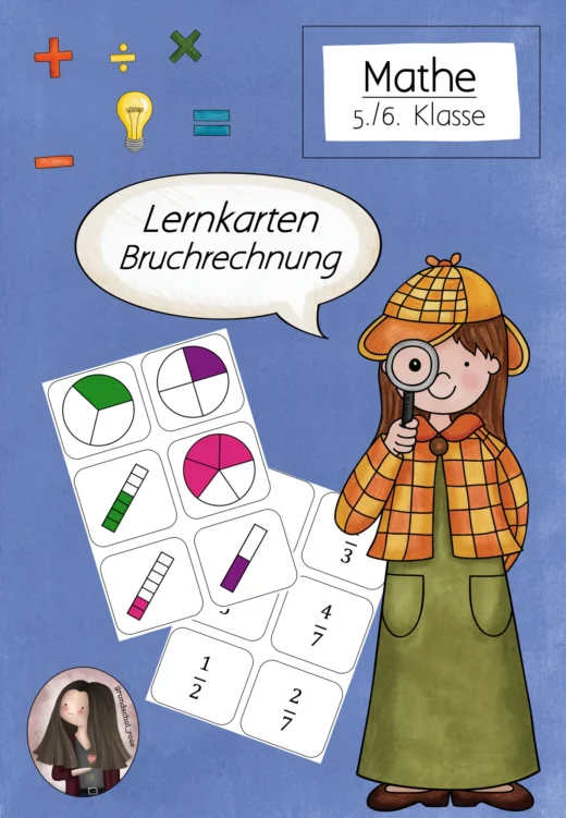 FREEBIE: Lernkarten für die Bruchrechnung (5./6. Klasse)