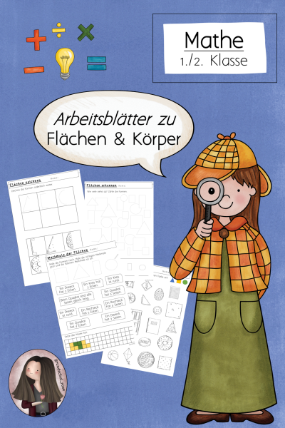 Arbeitsblätter „Flächen & Körper“ (Klasse 1-2) (242066)