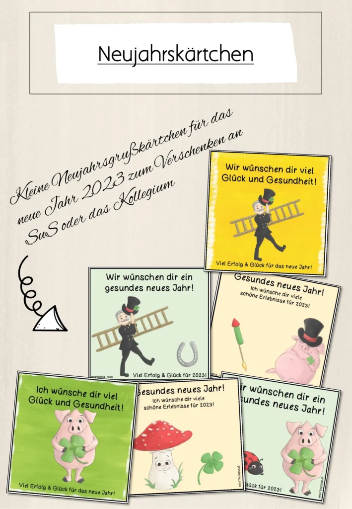 Klassenorganisation Neujahr Klasse 1-4 - Cover für Klasse 1-4