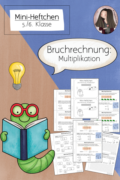 Mini-Heftchen Bruchrechnung (5./6. Klasse – Multiplikation) (274633)