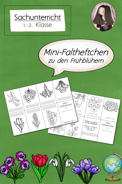 FREEBIE: Mini-Faltheftchen zu den Frühblüher (1.-2. Klasse) (291989)