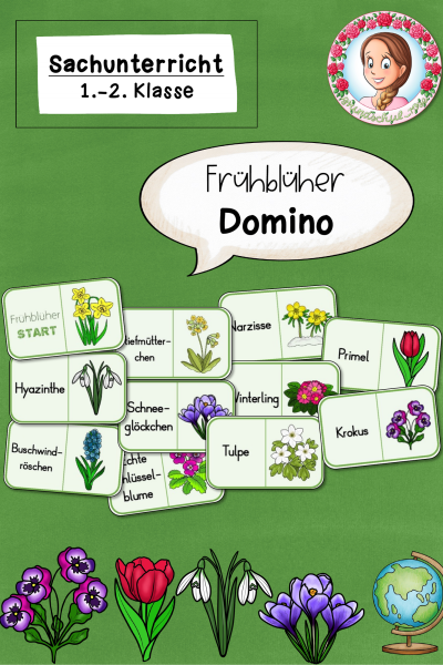 Domino Frühblüher (Klasse 1 bis 3) Sachunterricht (292184)