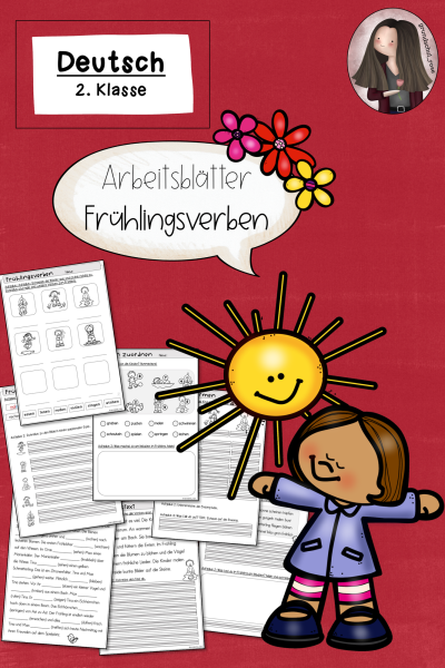 Arbeitsblätter Frühling Verben (Klasse 2 bis 3) (309017)
