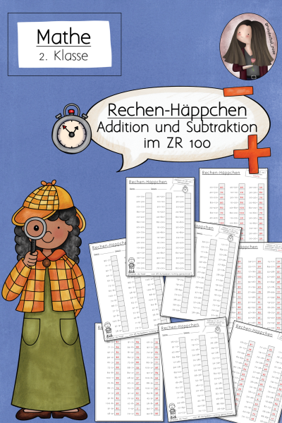 Kopfrechnen Klasse 2 ZR 100 Rechen-Häppchen Mathematik (319300)