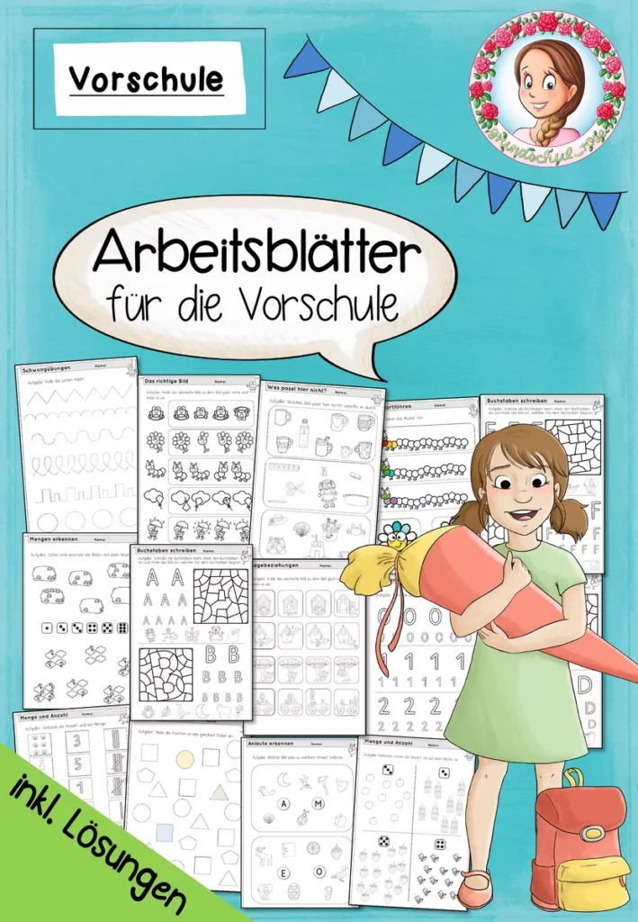 Vorschulheft Übungen | Kita & Schulvorbereitung