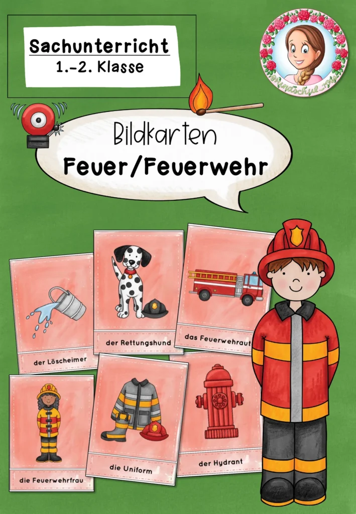 Bildkarten zur Feuerwehr (1. Klasse) Cover