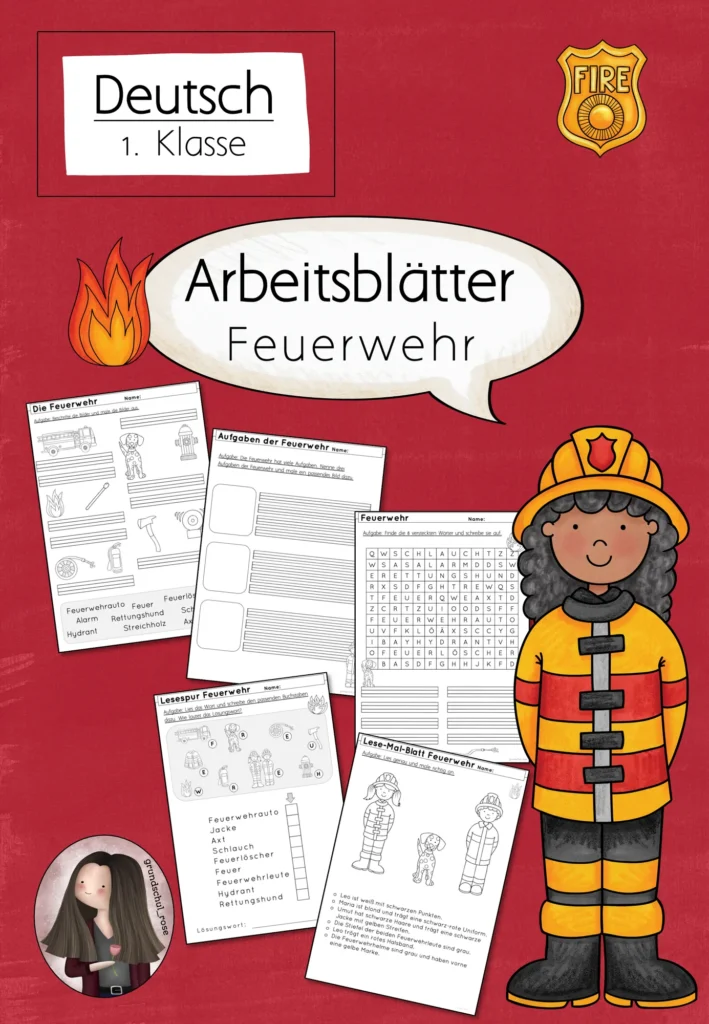 Arbeitsblätter Feuerwehr Cover
