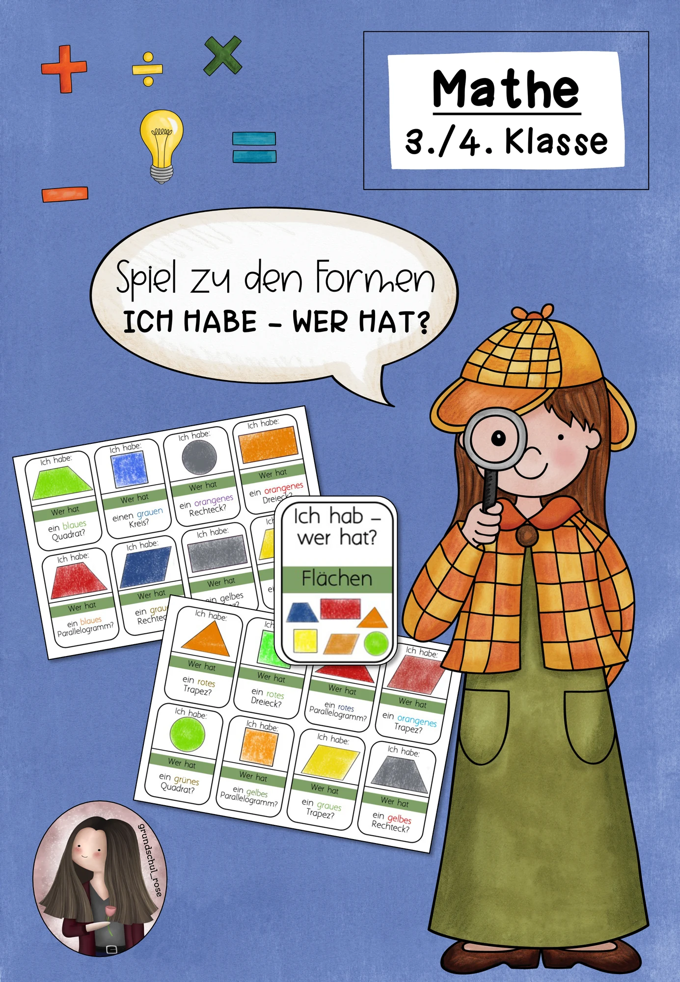 Lernspiel zu den Formen (Ich habe – Wer hat?)
