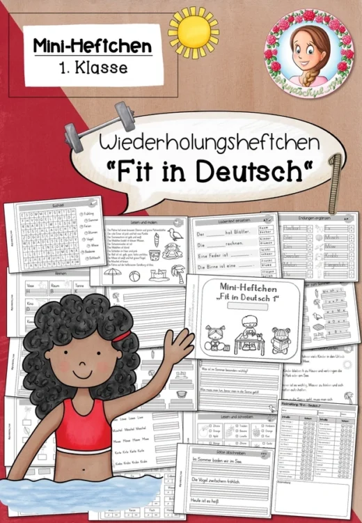 Fit für Klasse 2 Deutsch | Wiederholungsheft Klasse 1