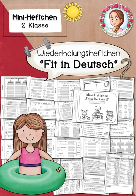 Fit für Klasse 3 Deutsch | Ferienheft & Wiederholungsheft Klasse 2