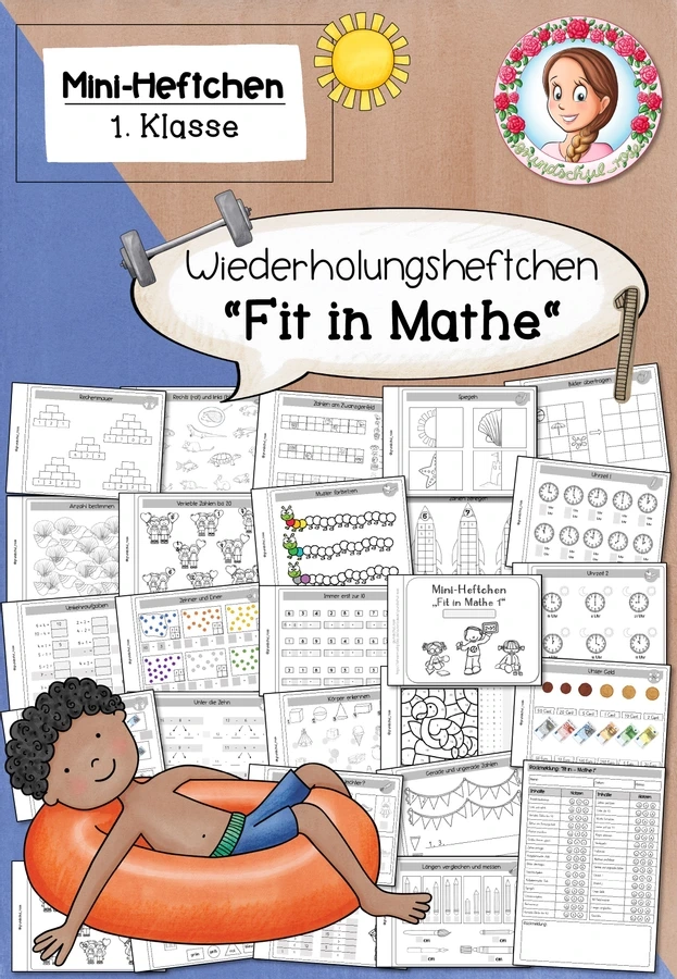 Fit in Mathe Klasse 1 | Wiederholungsheft Sommer
