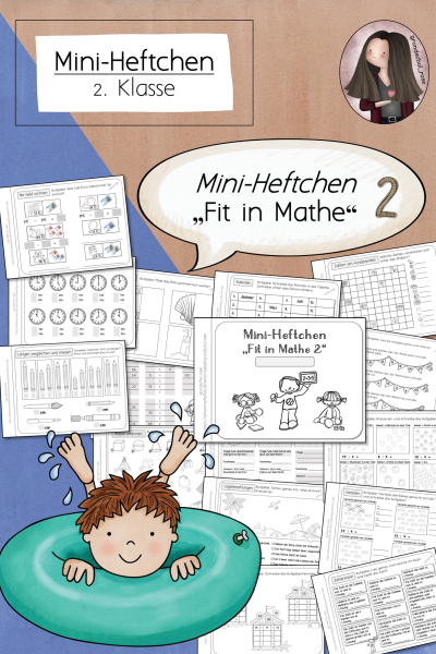 Mini-Heft Mathe – Wiederholung & Festigung für die 2. Klasse (338835)