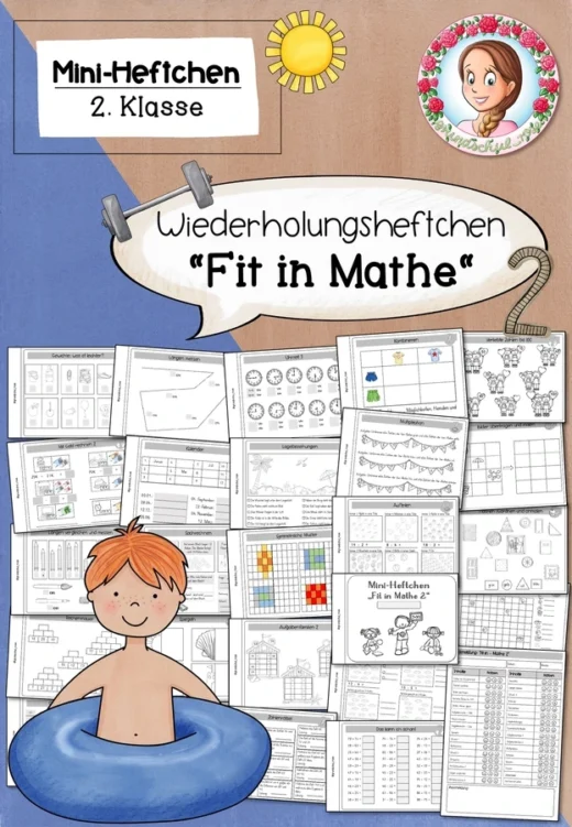 Fit in Mathe Klasse 2 | Mini-Heft Wiederholung ZR 100