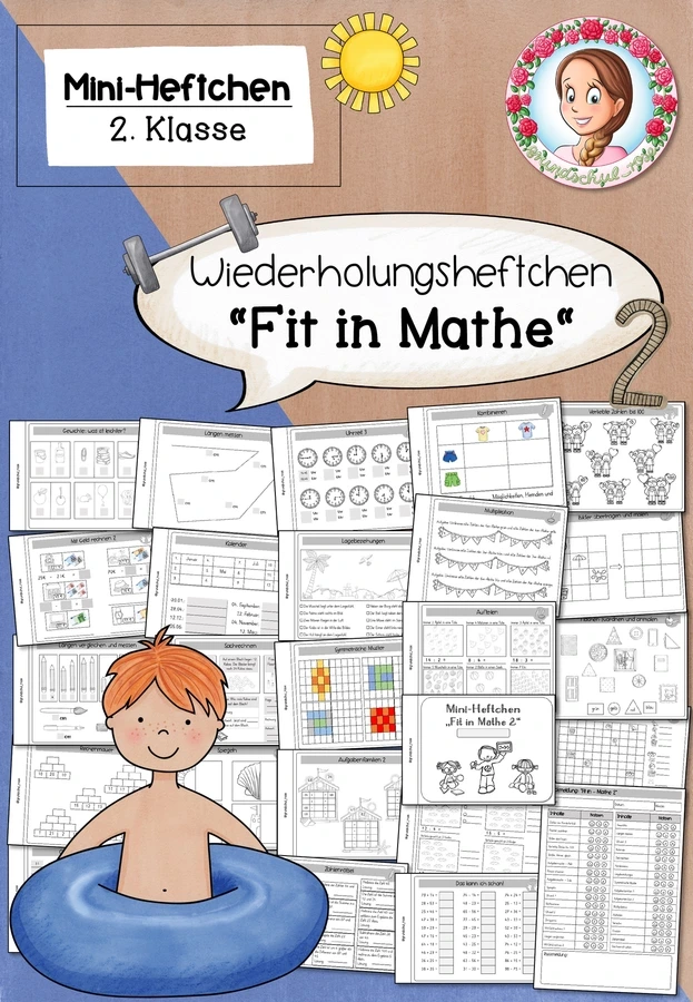 Fit in Mathe Klasse 2 | Mini-Heft Wiederholung ZR 100