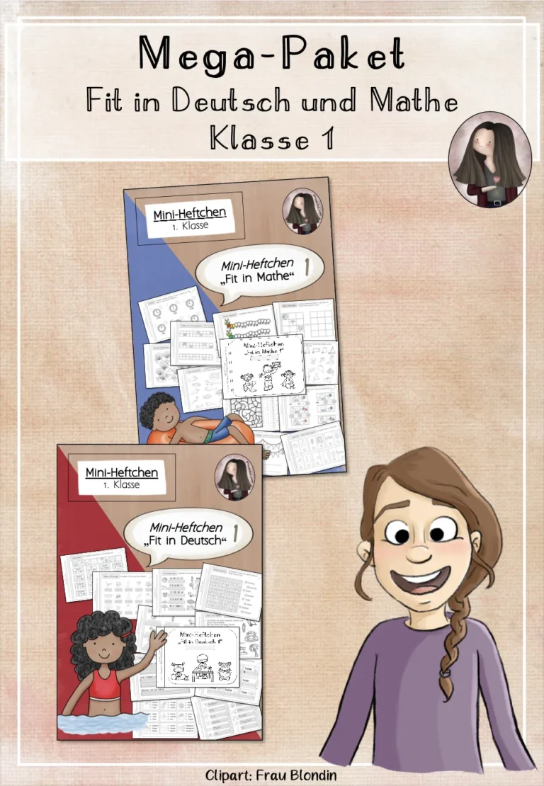 MEGA-Paket Fit in Deutsch und Mathe Klasse 1