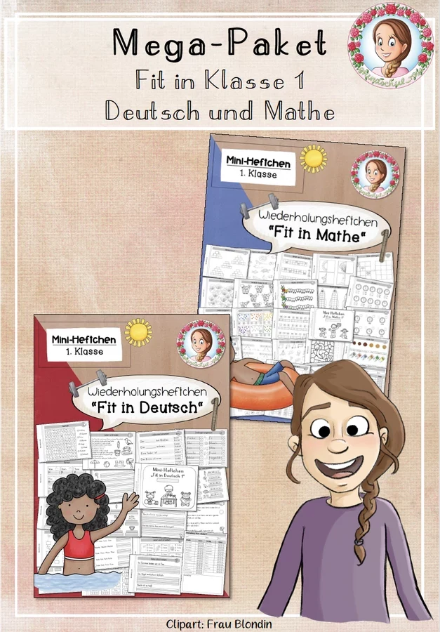 Cover: MEGA-Paket Fit in Deutsch und Mathe | Klasse 1 – digitales Unterrichtsmaterial für die Grundschule