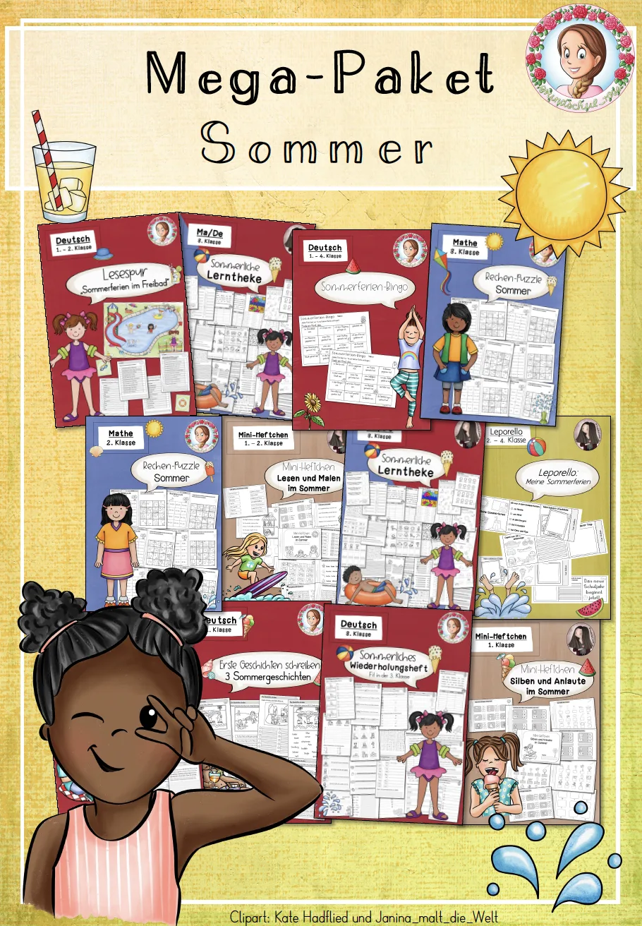 MEGA-Paket Sommer Deutsch Mathematik