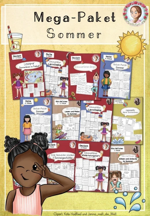 MEGA-Paket Sommer Deutsch Mathematik