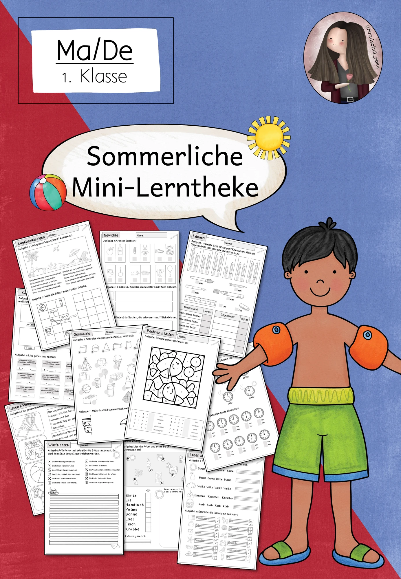 Lerntheke Sommer | Deutsch & Mathe Klasse 1