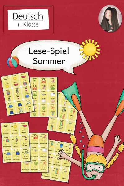 Lese-Spiel „Ich hab, wer hat“ Sommer (1. Klasse) (379099)