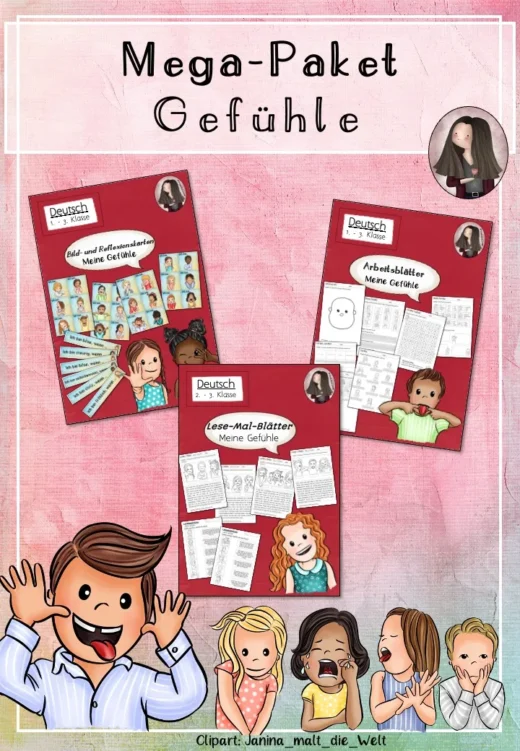 MEGA-Paket Gefühle (Klasse 1 bis 3)