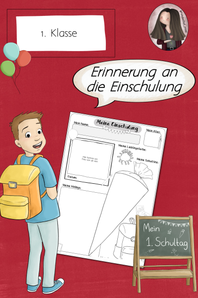 FREEBIE: Erinnerungsblatt zur Einschulung (390234)