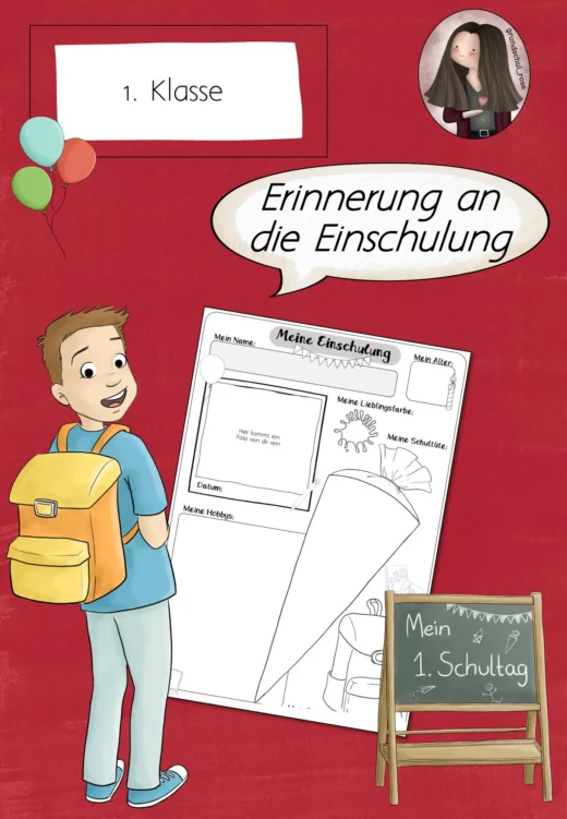 FREEBIE: Erinnerungsblatt zur Einschulung