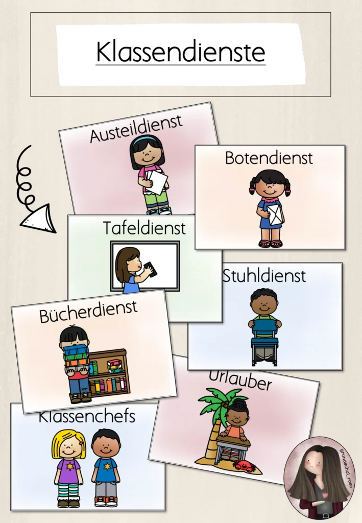 Klassenorganisation Schulstart - Cover für Grundschule