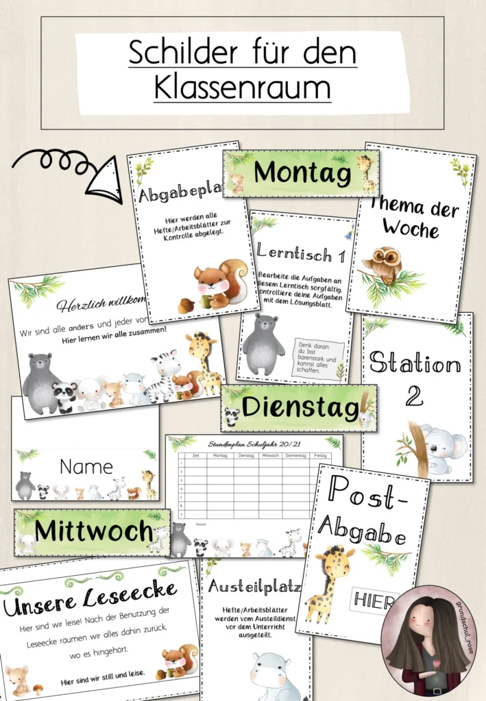Klassenorganisation Schulstart - Cover für Grundschule