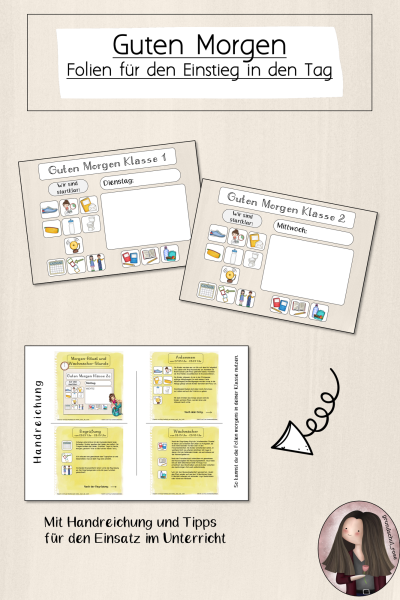 FREEBIE: Begrüßungsbild für den Start in den Tag (Digitale Tafel) (407790)