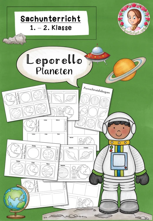 Leporello zu den Planeten (1.-2. Klasse)