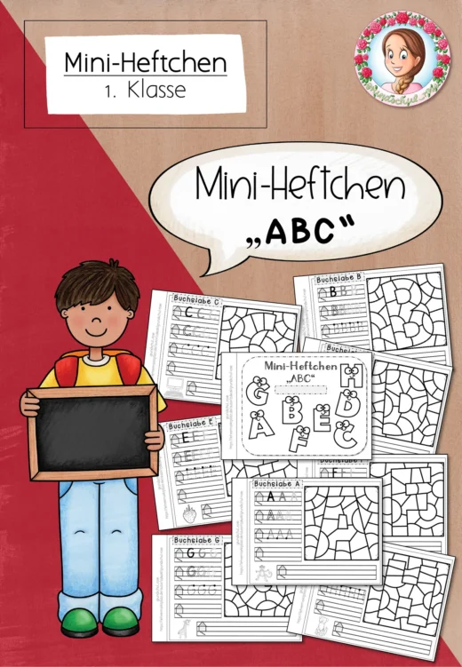 Mini-Heftchen "ABC" in Druckschrift (1. Klasse)