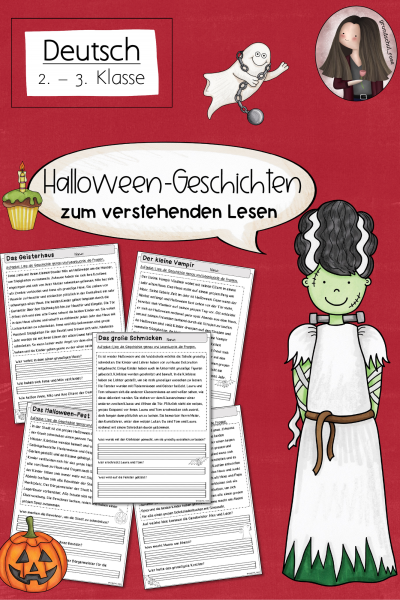 Halloween: Geschichten zum verstehenden Lesen mit Fragen (2.–3. Klasse) (438251)