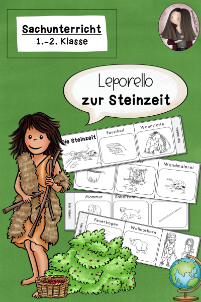 Leporello Steinzeit (Klasse 1 bis 2) Sachunterricht (481033)