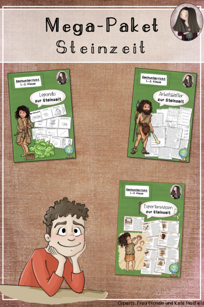 Mega-Paket zur Steinzeit (Klasse 1 bis 2) Sachunterricht (481038)