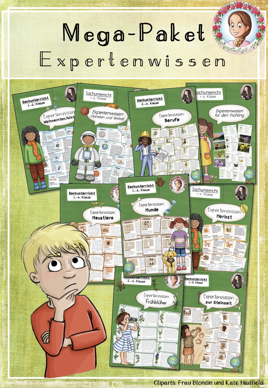 Cover: Expertenwissen Mega-Paket | Wissenskarteien Sachunterricht – digitales Unterrichtsmaterial für die Grundschule