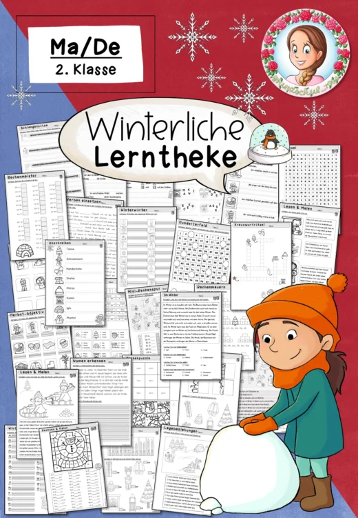 Lerntheke Winter (2. Klasse) Deutsch Mathematik