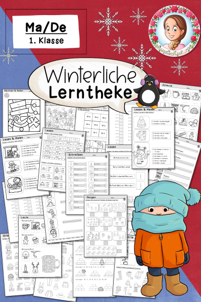 Lerntheke Winter (1. Klasse) Deutsch Mathematik (509020)