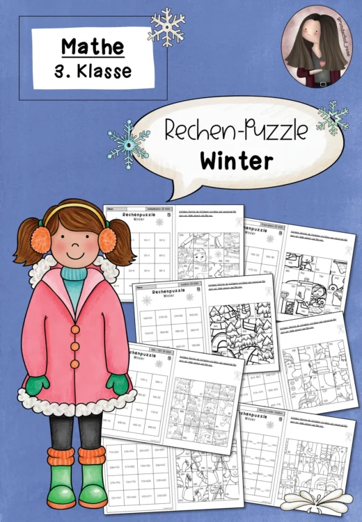 Rechenpuzzle Winter Klasse 3 ZR 1000 Mathematik