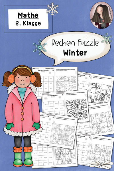 Rechenpuzzle Winter Klasse 3 ZR 1000 Mathematik (515694)