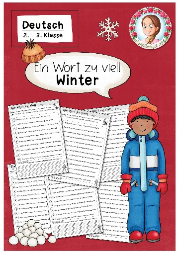 Cover: Ein Wort zu viel: Winter (Klasse 2 bis 3) Deutsch – digitales Unterrichtsmaterial für die Grundschule