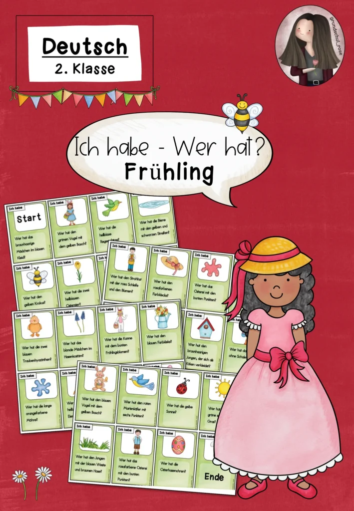 Lernspiel Frühling Deutsch Klasse 2 - Cover für Klasse 2