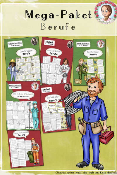 Mega-Paket zu den Berufen / Berufe (2.-4. Klasse) (539186)