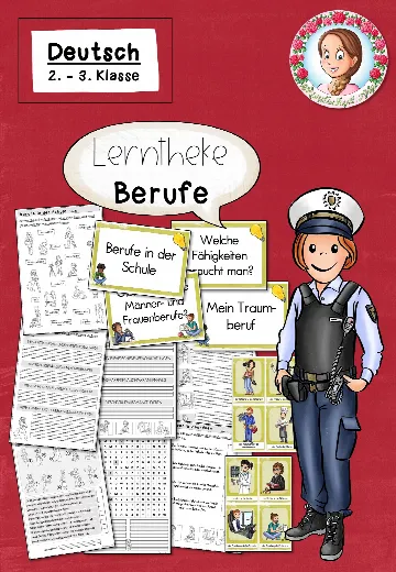 Cover: Berufe Grundschule | Lerntheke Sachunterricht Klasse 2-3 – digitales Unterrichtsmaterial für die Grundschule