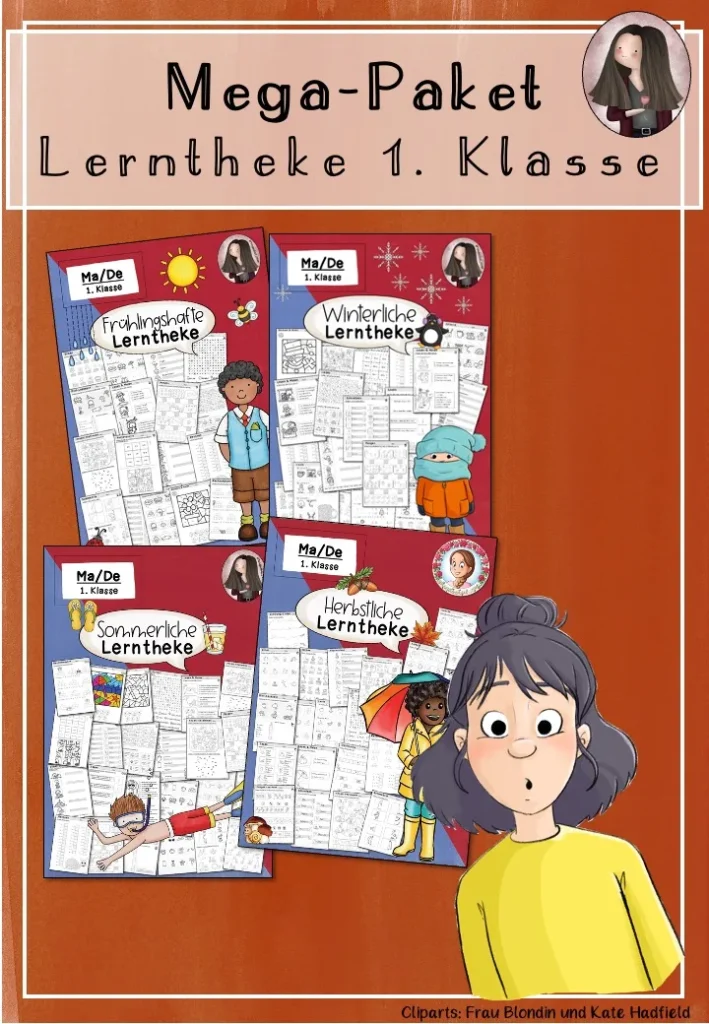 Lerntheke Frühling Mathematik Klasse 1 - Cover für Klasse 1