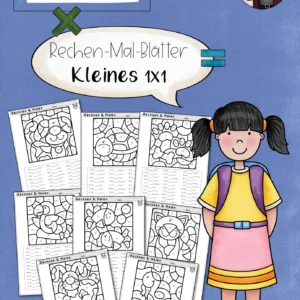 Rechnen & Malen - Rechen-Mal-Blätter 1x1 – Einmaleins im ZR 100 (2. Klasse)