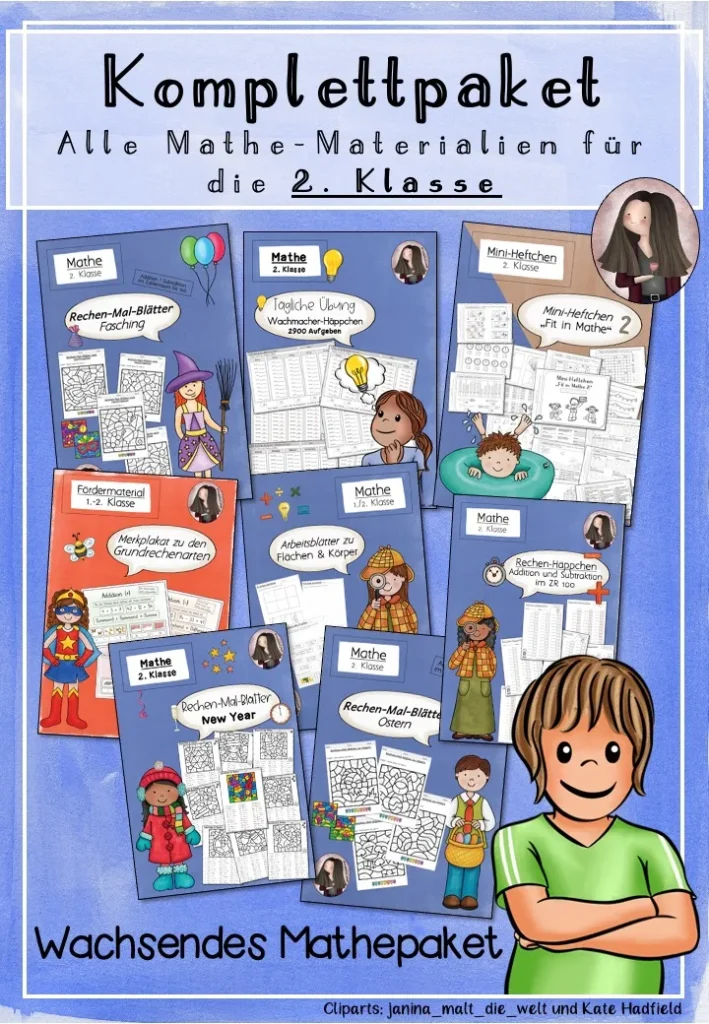 Materialpaket Komplettpaket Mathematik Klasse 2 - Cover für Klasse 2